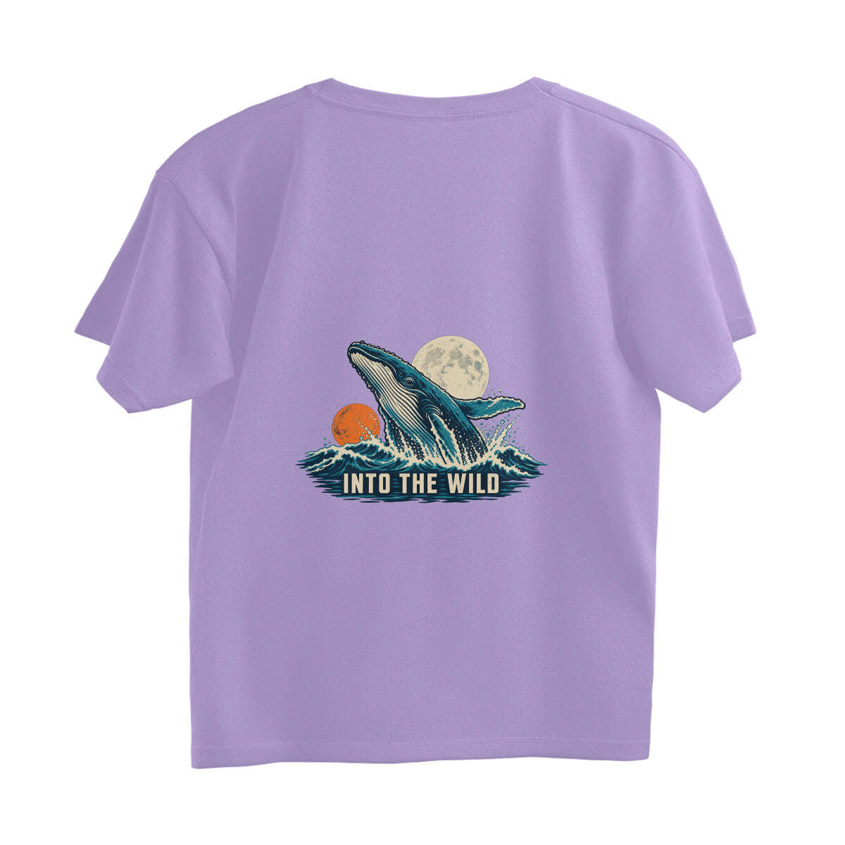 Into the Wild Vintage Outdoor Adventure Tee — Iris Lavender back — Image 6