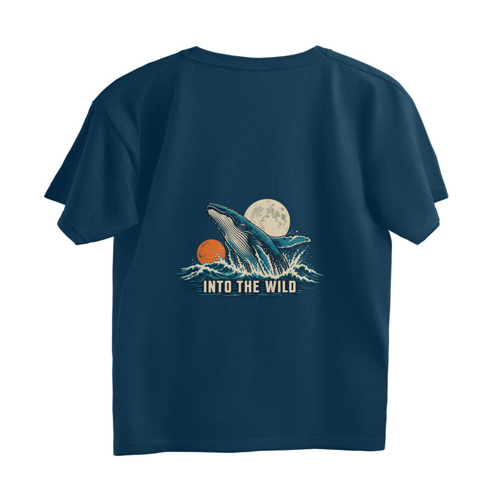 Into the Wild Vintage Outdoor Adventure Tee — Navy Blue back — Image 10