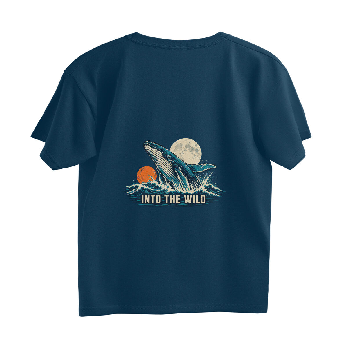 Into the Wild Vintage Outdoor Adventure Tee — Navy Blue back — Image 10