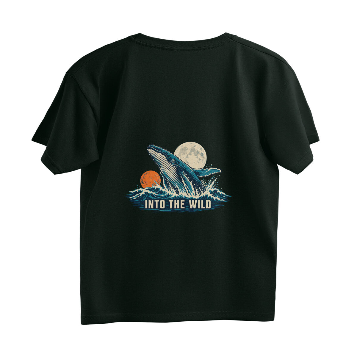 Into the Wild Vintage Outdoor Adventure Tee — Bottle Green back — Image 14