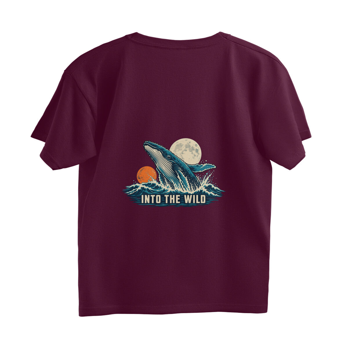 Into the Wild Vintage Outdoor Adventure Tee — Burgundy back — Image 20