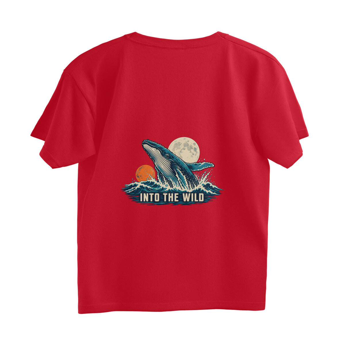 Into the Wild Vintage Outdoor Adventure Tee — Red back — Image 22
