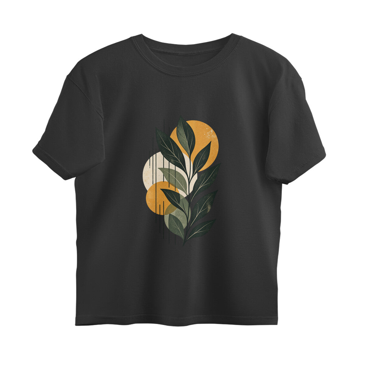 Grow Different Abstract Expressions Tee — Black front — Image 1