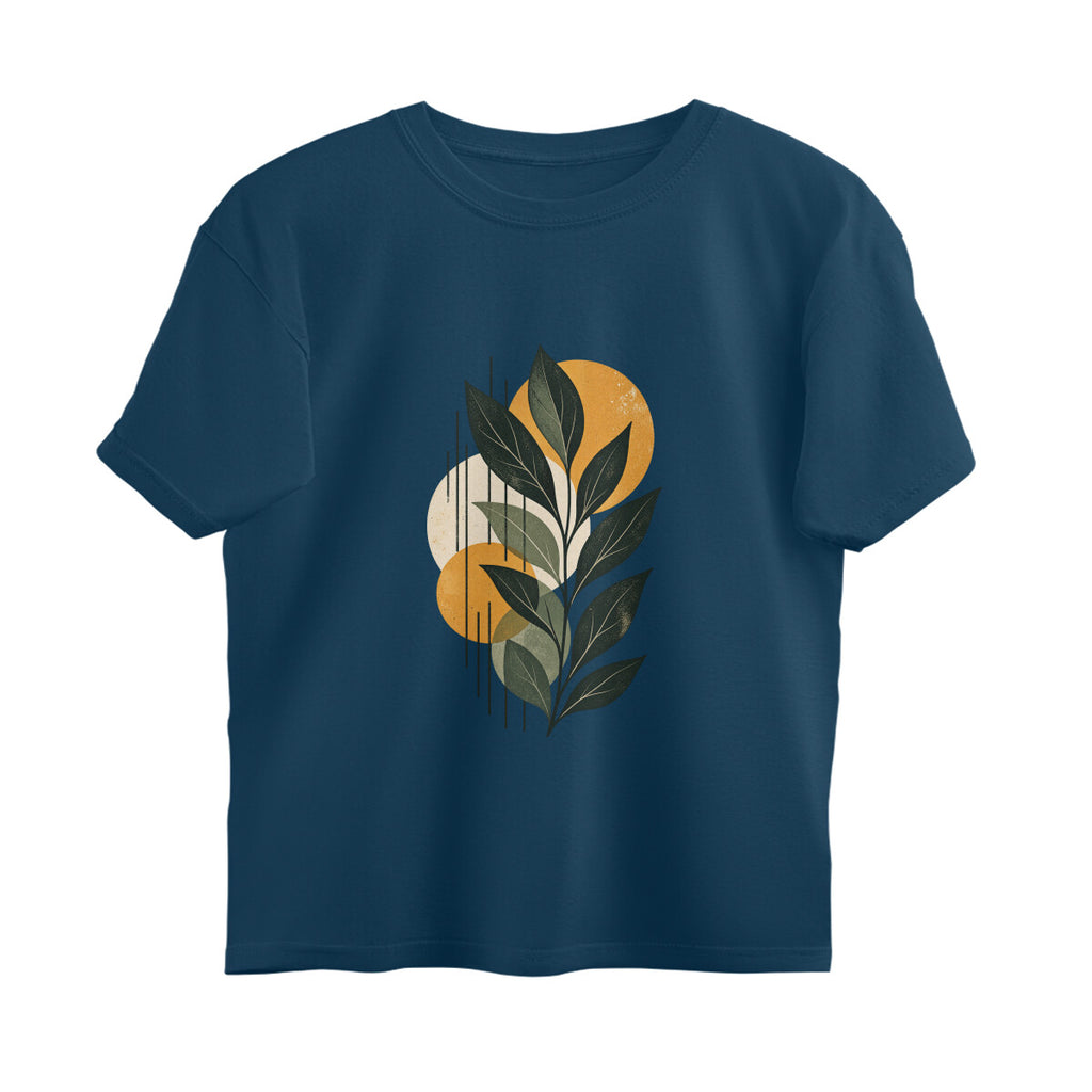 Grow Different Abstract Expressions Tee — Navy Blue front — Image 5