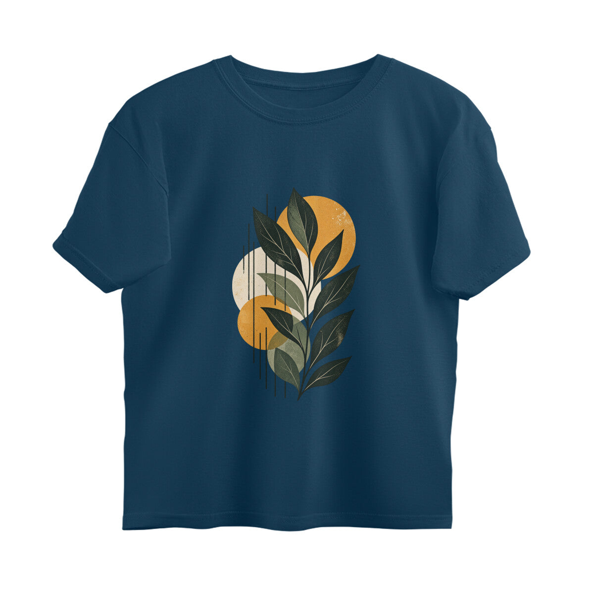 Grow Different Abstract Expressions Tee — Navy Blue front — Image 5