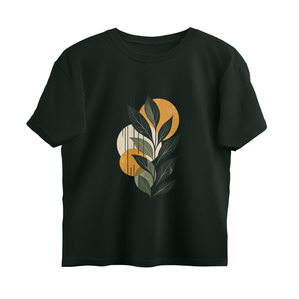 Grow Different Abstract Expressions Tee — Bottle Green front — Image 7