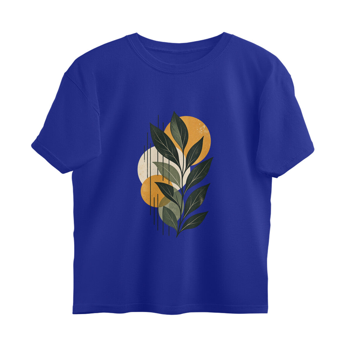 Grow Different Abstract Expressions Tee — Royal Blue front — Image 9