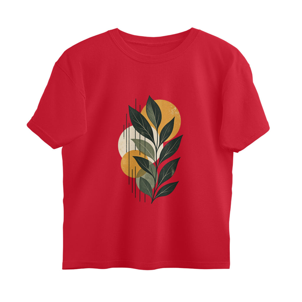 Grow Different Abstract Expressions Tee — Red front — Image 11