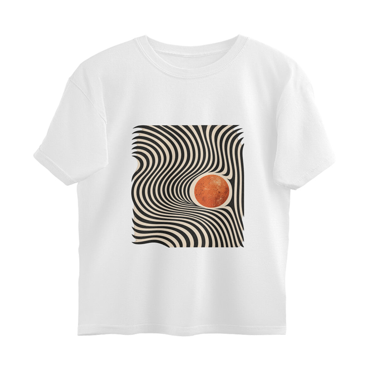 Rhythm Abstract Expressions Tee — White front — Image 2