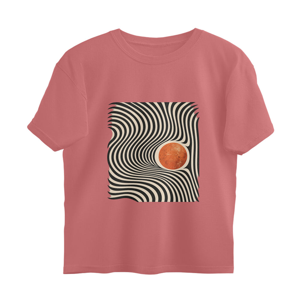 Rhythm Abstract Expressions Tee — Dusty Rose front — Image 6