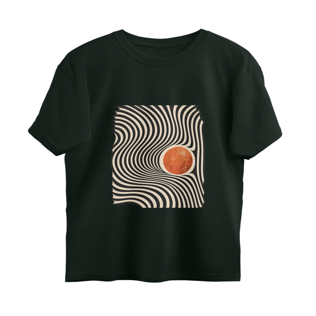 Rhythm Abstract Expressions Tee — Bottle Green front — Image 7