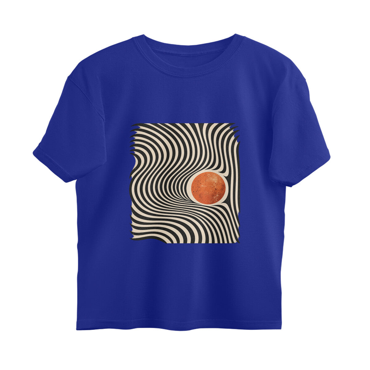 Rhythm Abstract Expressions Tee — Royal Blue front — Image 9