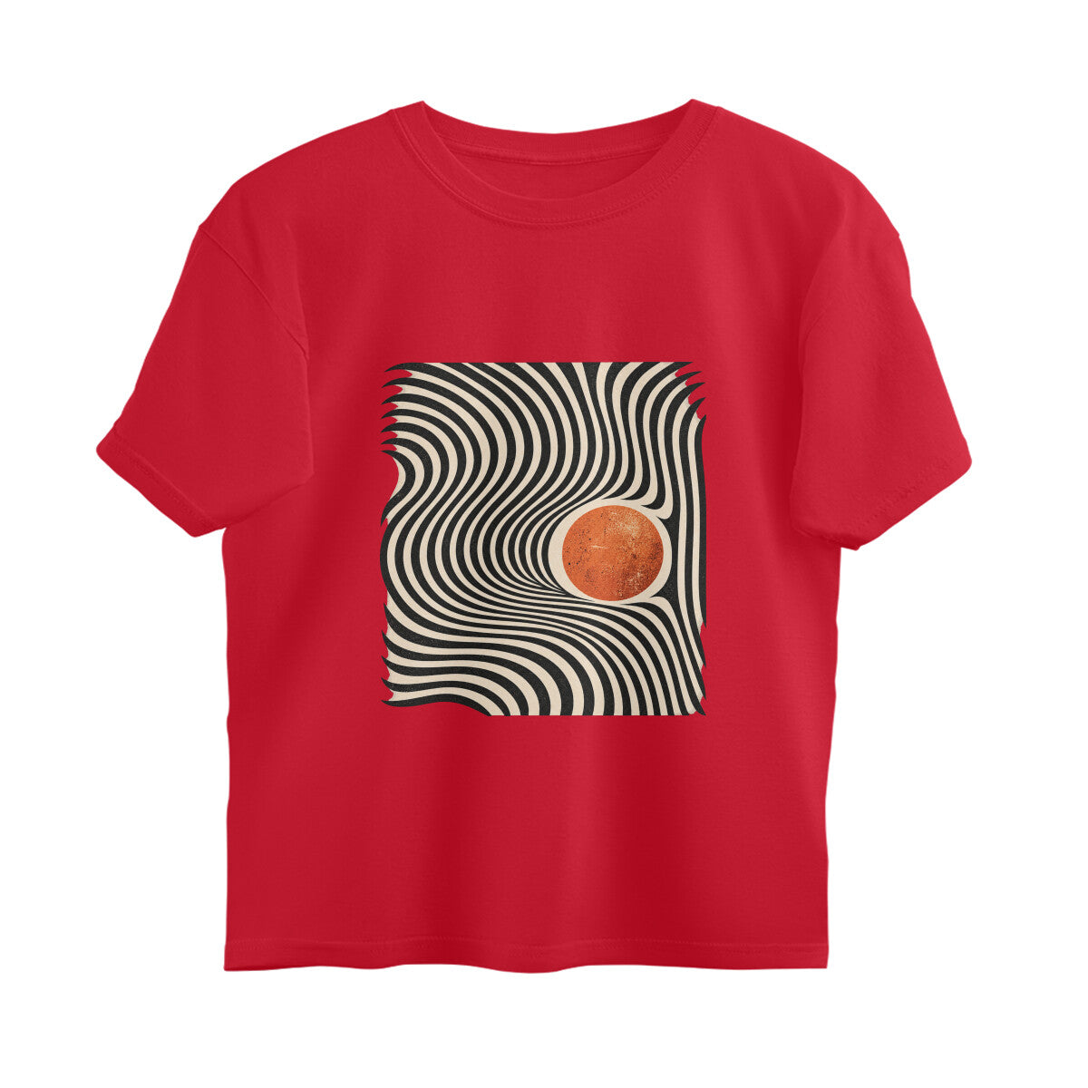 Rhythm Abstract Expressions Tee — Red front — Image 11