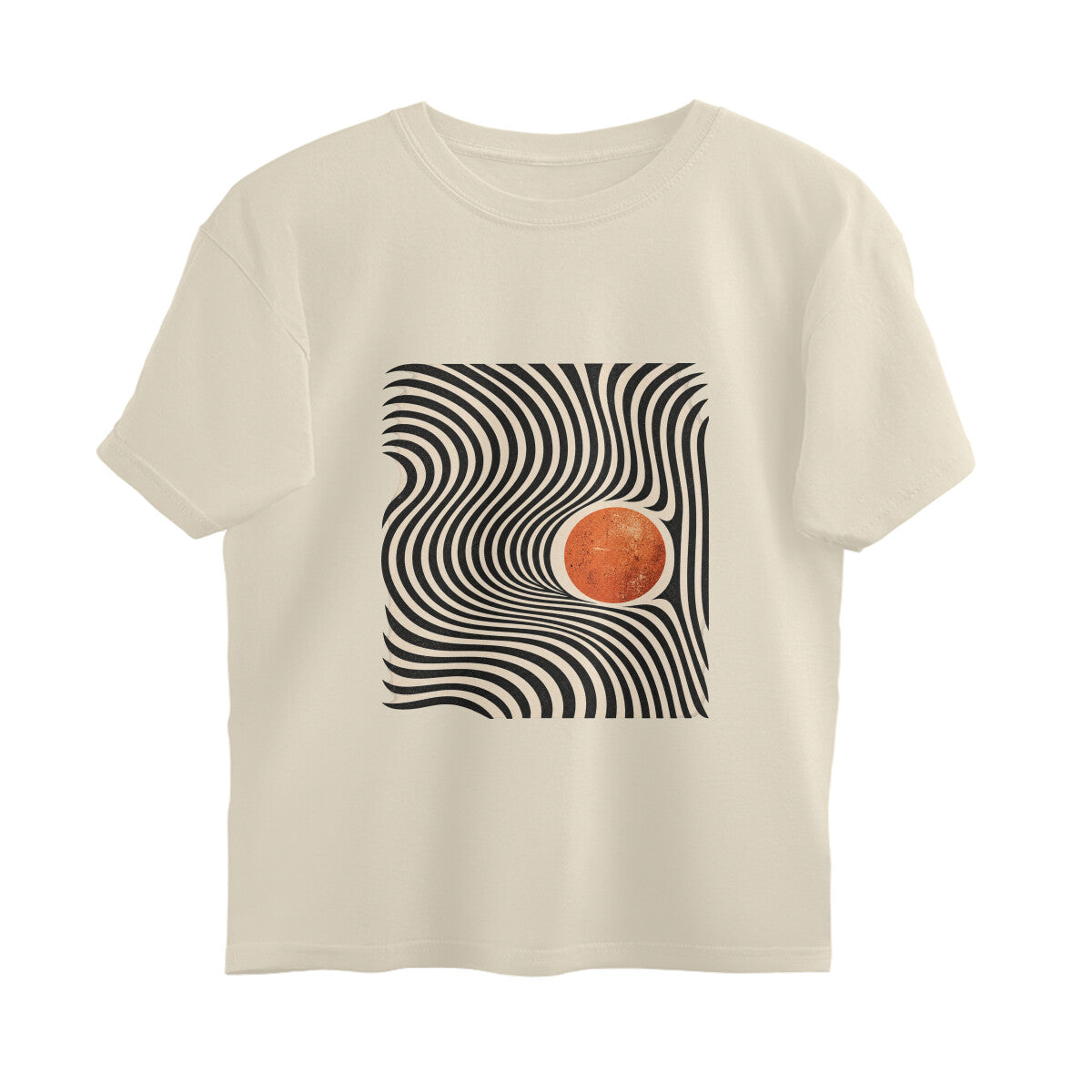 Rhythm Abstract Expressions Tee — Off White front — Image 12