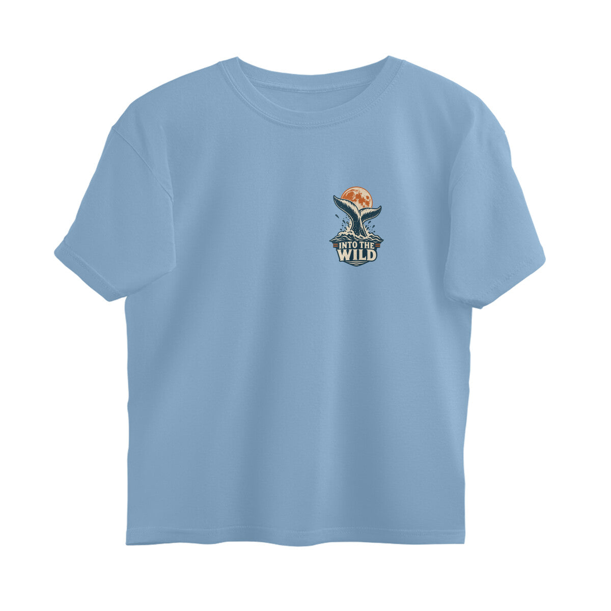 Into the Wild Vintage Outdoor Adventure Tee — Baby Blue front — Image 7