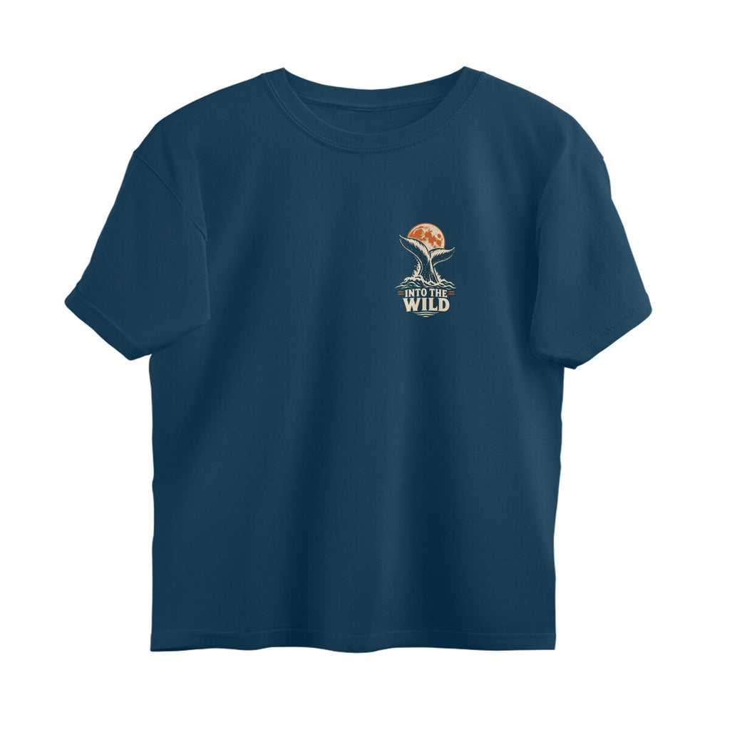Into the Wild Vintage Outdoor Adventure Tee — Navy Blue front — Image 9