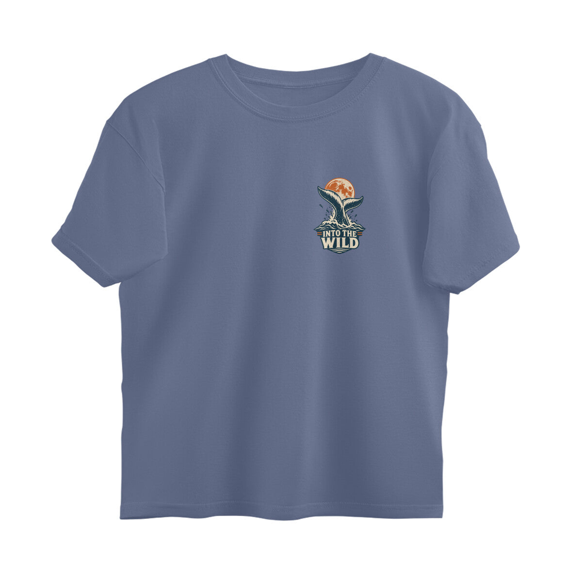 Into the Wild Vintage Outdoor Adventure Tee — Steel Grey front — Image 15