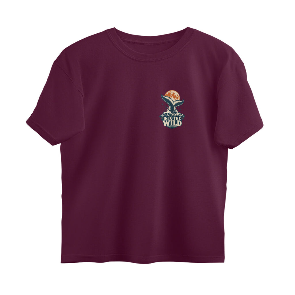 Into the Wild Vintage Outdoor Adventure Tee — Burgundy front — Image 19