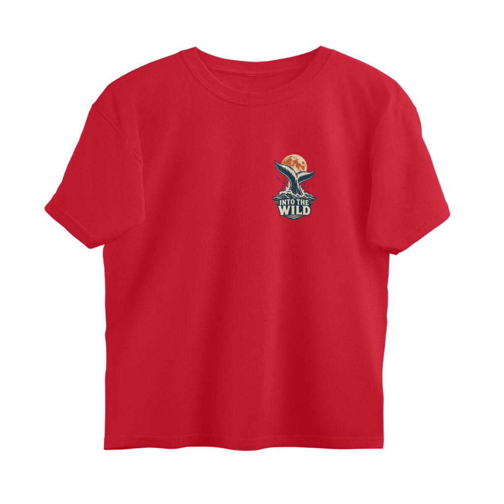 Into the Wild Vintage Outdoor Adventure Tee — Red front — Image 21
